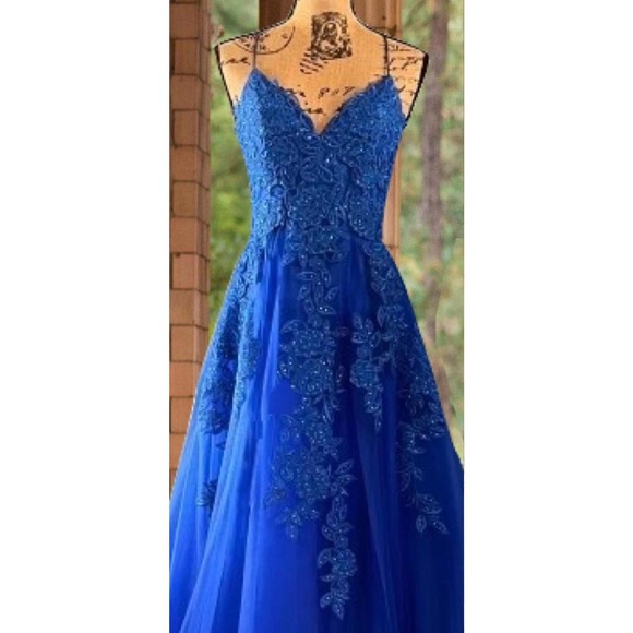 Lulus Sequin Embroidered Tulle Everlasting Enchantment Maxi Dress Size: M - Picture 2 of 8